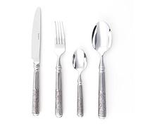 Tarrerias Bonjean-424800-Dîner de Charme - Ménagère 24 pièces Baroque - Inox forgé brillant