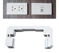 TARSHYRY 10 Pièces Entretoises de Plaque Murale, Entretoises de Prise électrique en Métal Niveleur de Cales, Plaques de Nivellement de Dispositif Affleurantes pour Prises et Boîtes