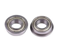 TARSHYRY 10 Pièces Roulements à Billes à Bride Double Blindée en Acier Métallique 8x16x5mm Roulements Miniatures de Haute qualité pour Moteur équipement Mécanique Instruments