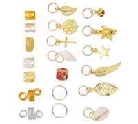 TARSHYRY 238 Pièces Kit de Bijoux pour Cheveux Anneaux de Tresse de Cheveux Accessoires de Dreadlock avec Boîte de Rangement pour Femmes Hommes défilé de Mode Fête de Mariage Bal de