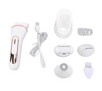 TARSHYRY 4 sur 1 Coupe-poils pour les Femmes, Messeur de Masseur du Visage de la Brosse Corporelle REPLOVER, USB RECHARGABLE IPICABLE IPX7 ÉPILATEUR FACIAL ET CORPS