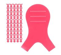 TARSHYRY 50pcs y Forme Brosse de Cils pour Extensions de Cils Greffant les Outils de Mascara Permanente (Rose rouge)