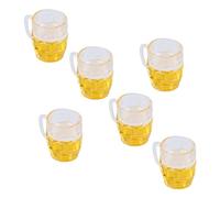 TARSHYRY Accessoires de Maison de Poupée, Miniatures Tasses de Bière Mini Simulation Simulation Mignon Résine Poupée de Tasse de Bière 20pcs Mini Modèle de pour Bricolage Accessoires