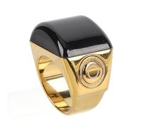 TARSHYRY Anneau D'horloge, Smart Zinc Alloy Smart Tasbih Ring Dinger Counter Dhikr Counsel avec Rappel de Temps de Prière de Prière Rechargeable IP67 Rappel pour Le Comptoir Numérique (20MM)