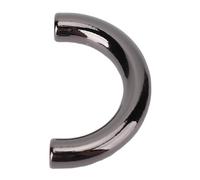 TARSHYRY Anneaux en U, Boucles de Connexion, Fermoirs de Suspension pour Sacs à Main, Lot de 20, Alliage de Zinc et Fer, Finition Brillante, Résistant (Argent Noir)