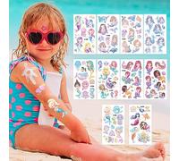 TARSHYRY Autocollants de Tatouage Scintillants 10pcs Formes d'animaux Temporaire pour les Enfants Décoration de Fête du Festival d'été (Type 2)