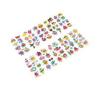 TARSHYRY Autocollants de Tatouage Scintillants 10pcs Formes d'animaux Temporaire pour les Enfants Décoration de Fête du Festival d'été (Type 1)