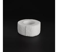 TARSHYRY Bandage Tubulaire Auto-adhésif Professionnel, élastique, Antiadhésif, Respirant, Poignée pour Artistes, Blanc, Noir, 2 Mètres (WHITE)