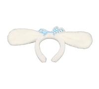 TARSHYRY Bandeau en Peluche Anime Grande Oreille Lapin Chien Nœud Papillon Cerceau de Cheveux Costume Cosplay Couvre-chef Maquillage du Visage Coiffure Douce Fausse Fourrure Forme
