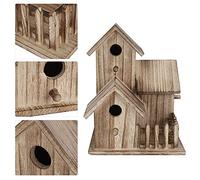 TARSHYRY Bird House, Bird Box 300G avec Boiseau en Bois pour la Décoration des Fournitures pour Animaux de Compagnie