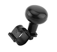 TARSHYRY Bouton de Volant, Poignée Rotative, Accessoires de Poignée D'assistance, Boule de Poignée de Volant Universelle avec Finition Chromée Noire pour Contrôle de Direction à 360