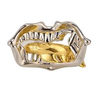 TARSHYRY Brain Teaser Puzzles for Adults, Metal Puzzle Intelligence Buckle Lock Toy Alloy Teaser Twin Key Lock Challenge Déterminer Le Jeu pour Adulte (Poisson à la Bouche des démons)