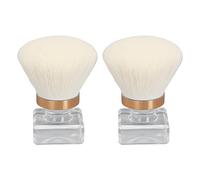 TARSHYRY Brosse à Poussière à Ongles, Galet de Clou 2 Pc avec Boîtier de Rangement Brosse en Poudre à Clous pour à Poussière à Ongles