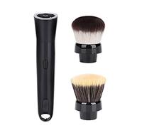 TARSHYRY Brusque de Maquillage électrique Fondation de Brosse Rotative Blusher Heads USB RECHARGÉable Noir