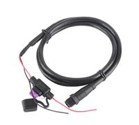 TARSHYRY Câble d'alimentation Mâle NMEA 2000, Câble de Squelette N2K à 5 Broches pour Les Réseaux Marins de Bateau, Imperméable 1m 39,4 Pouces avec Fusible Compatible avec l'électronique Marine et