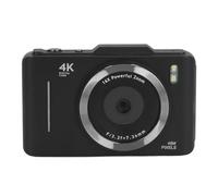 TARSHYRY Caméra Numérique 4K 48MP Images Ultra Claires 16x Zoom Caméra Vidéo Portable pour Le Vlog de Voyage (Black)