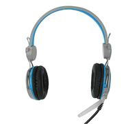 TARSHYRY Casque de Jeu Stéréo Ergonomique Filaire avec Suppression du Bruit, Casque de Jeu pour PC, Son Clair et Micro Omnidirectionnel pour Jouer, Travailler ou étudier (Blue)
