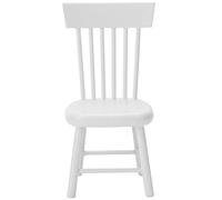TARSHYRY Chaises de Maison de Poupée, Chaise de Salle à Manger en Bois Miniature Meubles de Poupée Accessoires de Maison de Poupée et Meubles Meubles de Salon de Poupée pour 1:12 Doll House (White)