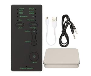 TARSHYRY Changeur de Voix, Mini Déguiseur de Voix Portable avec 7 Effets Vocaux Réglables et Réglage Fin, pour Téléphone PC One Gaming Chat Live Stream