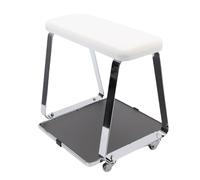 TARSHYRY Chariot de Pédicure avec Repose-Pieds à Roulettes, Coussin en Mousse à Mémoire de Forme et Pieds en Acier inoxydable. Idéal pour les Salons de beauté, les Salons D'ongler