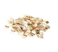 TARSHYRY Chidées d'armoire, Charnières de Porte de l'armoire 100pcs avec des Charnières de Porte à Vis pour Boîte de Bijoux de Bricolage Jaune