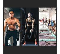 TARSHYRY Cordes d'entraînement Robustes de 38 Mm pour équipement d'entraînement de Fitness et de Gymnastique à Domicile (38mm*15m)