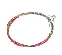 TARSHYRY Cordons de Guitare en Acier, Cordes de Guitare Acoustique 6pcs Remplacement Cordes en Acier Cordeaux pour les Guitaristes Débutants