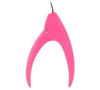 TARSHYRY Coupe-Ongles Acrylique, Faux Ongles Coupeurs U Type False Nails Clippers Tool de Manucure de Tricot de Pointe Artificielle pour le Salon Beauty Home Art Art Précis Pédicure (Rose rouge)