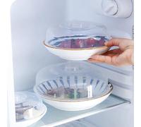 TARSHYRY Couvercle Anti-éclaboussures pour -ondes, Transparent, Durable, Multifonctionnel, pour la Cuisine, Usage Domestique, Plastique, Passe au Lave-vaisselle (S 22,5 cm/8,86 pouces de diamètre)