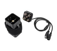 TARSHYRY Couvercle de Batterie étanche et Durable pour Lampe de Vélo, Double Interface, Fonction de Chargement de Téléphone, adapté au Cyclisme en Plein Air