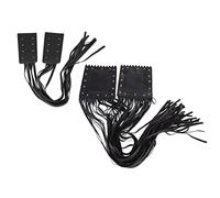 TARSHYRY Couvre-franges de Pompon de Guidon de Moto, Paquet de 2 Protecteurs Décoratifs Universels de Poignée et de Levier pour Accessoire de Vélo élégant de Guidon