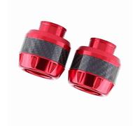 TARSHYRY Crameurs de Cadre de Moto, Moteur Wheel Protector Fibre CNC Crame CNC Sliders Universal Fork Frame Sliders Crash Protector Bike Crame Protection pour Motos Scooters Cyclomoteurs (rouge)