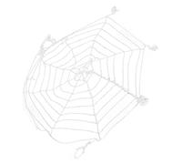 TARSHYRY Décoration Web d'Araignée, Araignée 3,6 M Blanc Rond Net Filet et Toile d' Effrayantes Réelles Effrayantes Corde '