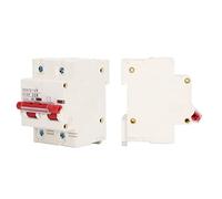 TARSHYRY Disjoncteur DC pour Court-circuit, 125A 1000V (rouge) | Installation sur rail modulaire, déclenchement rapide, conçue pour les systèmes photovoltaïques
