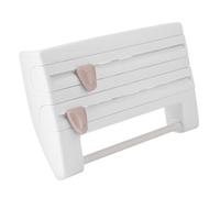 TARSHYRY Dispensateur de Films, Porte-torchon de Cuisine en Papier d'emploi et Distributeur de Films avec Design de Lame de pour Feuille d'aluminium, Cling, Serviette de Cuisine (White)