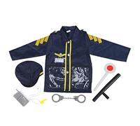 TARSHYRY Ensemble de Costumes de pour Enfants, Uniforme de Jeu de Rôle pour Garçons et Filles, Déguisés en Flic pour les Fêtes et les Récréations