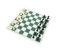 TARSHYRY Ensemble d'échecs, échecs pour Les Enfants Set PS Plastique pour Enfants Adultes avec PU Mat Sac de Rangement BAGD COMMESS comme