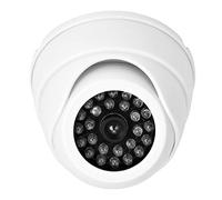 TARSHYRY Fausse Caméra de sécurité, Simulation de Caméra Dôme avec Factices à Lumière LED pour l'extérieur et la Maison