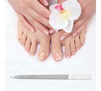 TARSHYRY File à Ongles à Double Face en Acier Inoxydable Tampon à Ongles en Métal pour (Comme montré)