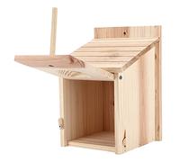 TARSHYRY House Bird, Matériau en Rondins Naturels sans Bourreaux en Bois House Un Design de Pente, Peut être installé sur des Clôtures, des Arbres, des Piliers ou n'importe Quel Endroit