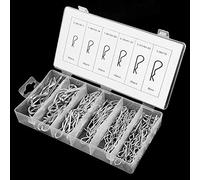 TARSHYRY Jeu de Fixations à Goupilles Fendues R de Haute qualité, 150 Pièces, pour Clamp/Holder de Tracteur avec Boîte en Plastique pour Plusieurs Choix