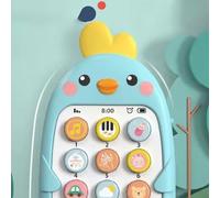 TARSHYRY Jouet d'apprentissage pour Tout-petits avec Musique et Sons, Téléphone Interactif pour bébé de 1 à 3 Ans, Jouet éducatif de Développement Précoce pour Enfants (BLUE)