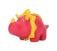 TARSHYRY Jouet de Chien de Dinosaure, Jouets de Chien Qui Grincement des de Mignon Carton Soulagement anxiété Interactive Animal de de (Rose Tricératops)