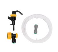 TARSHYRY Kit D'assemblage de Ligne de Bière à Verrouillage à Bille, Ligne Liquide de 1/4 Pouces avec Adaptateur de Robinet, Conception Compacte pour Barbecues, Sorties sur la Plage,