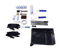 TARSHYRY Kit de Rouleaux à Peinture avec Rallonge, Ensemble de Fournitures de Peinture Professionnelles pour la Maison, Comprenant des Couvercles de Rouleaux, des Brosses, un Grattoir