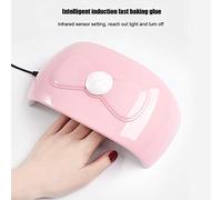 TARSHYRY Lampe LED pour Séchage du Vernis Gel avec Capteur Infrarouge Intelligent, Puissance 54 W, 18 Perles de Lampe, Interface USB Universelle, Usage Domestique ou en salon. (PINK)