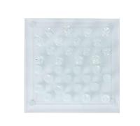 TARSHYRY Les échecs Géants, Les échecs en Verre Set Crystal International Chess 25x25cm en Verre Polonais Terne 1 Damier et 32 échecsman