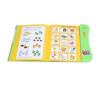 TARSHYRY Livre Sonore Interactif pour Enfants, Apprendre l'espagnol, Les Animaux, Les Fruits et Les Chiffres, Jouet éducatif pour Les Tout-Petits et Les Enfants d'âge Préscolaire (Green)