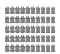 TARSHYRY Lot de 50 Bouteilles de Voyage Rechargeables avec Porte-clés, 30 Ml, Bouchon Rabattable étanche, Kit de Bouteilles Portables avec Sacs de Rangement pour Désinfectant pour (GRAY)