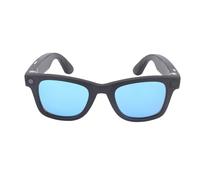 TARSHYRY Lunettes Intelligentes avec Caméra HD 8 MP, Intelligence Artificielle, Traduction Intégrée et Commande Vocale, pour Une Communication Multilingue en Temps Réel et la Reco (Blue)